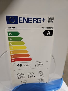 Siemens wasmachine 9 kg