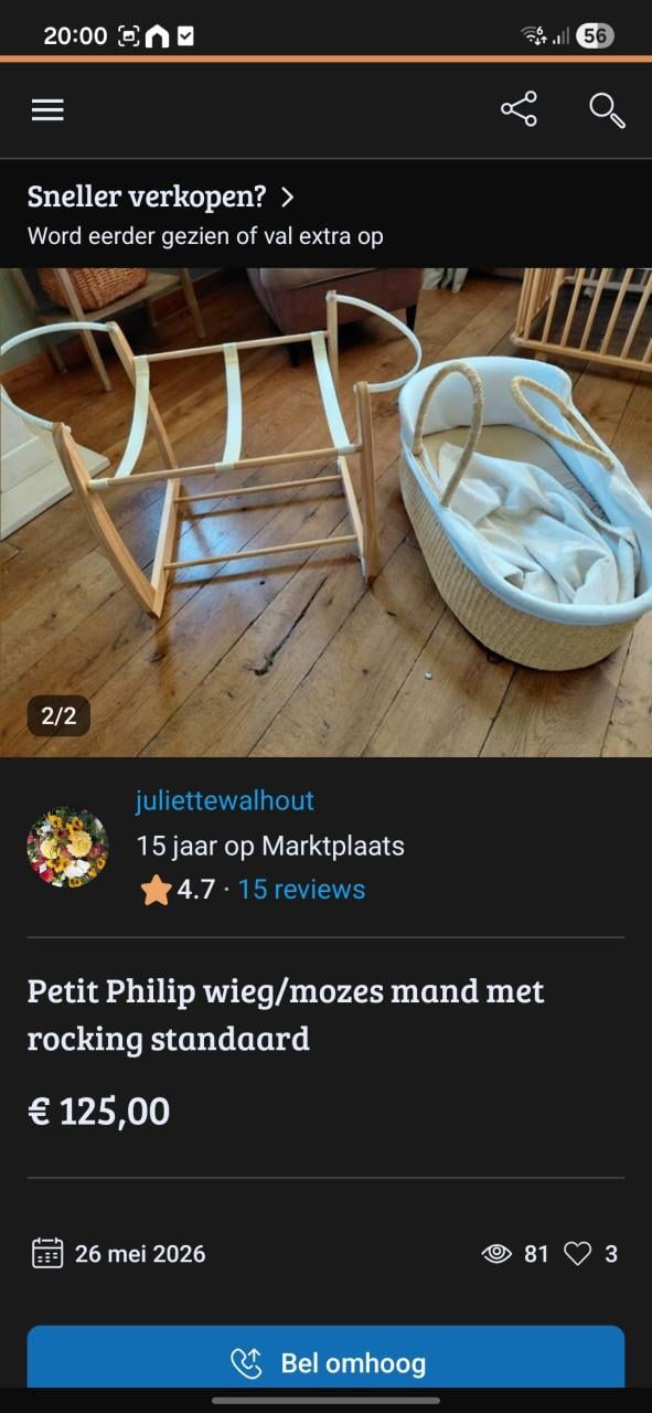Antieke kast, 2 poppen, wieg/mozes mand, rieten stoeltjes