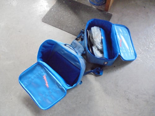 Set IXS zadeltassen voor op de motor