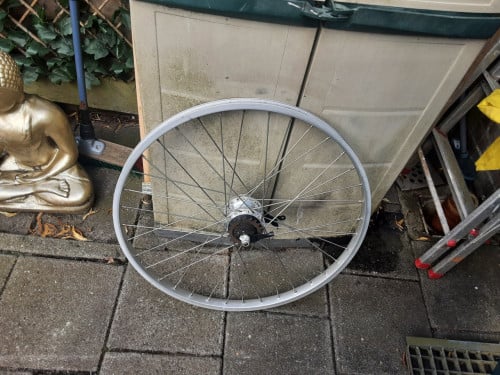 26 x 1 3/8 inch nexus achterwiel, 7 speed,rollerbrake rem