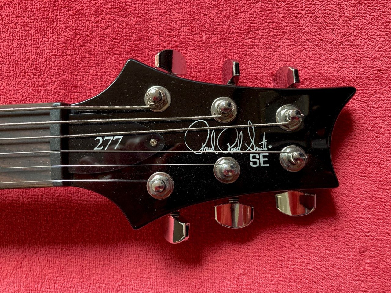 PRS SE 277 Baritone charcoal burst, werkelijk als nieuw!