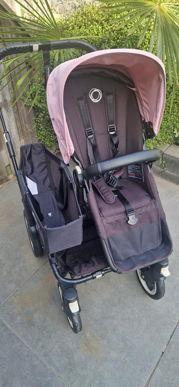 Bugaboo Donkey All Black – duo kinderwagen 💙🩷