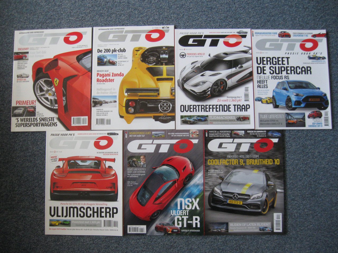 66 Auto tijdschriften.o.a.GTO -CARROS-TOPGEAR- 1 euro p/stuk