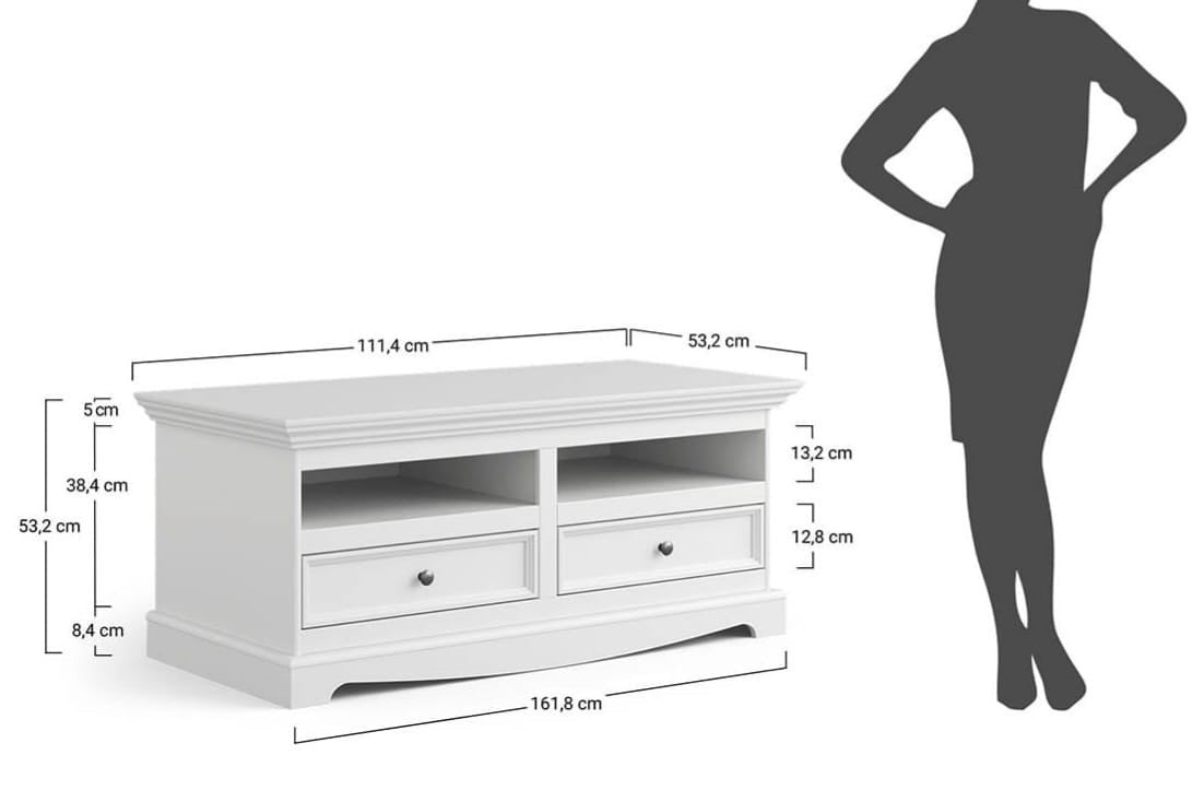 Houten tv-meubel met soft-close lades!