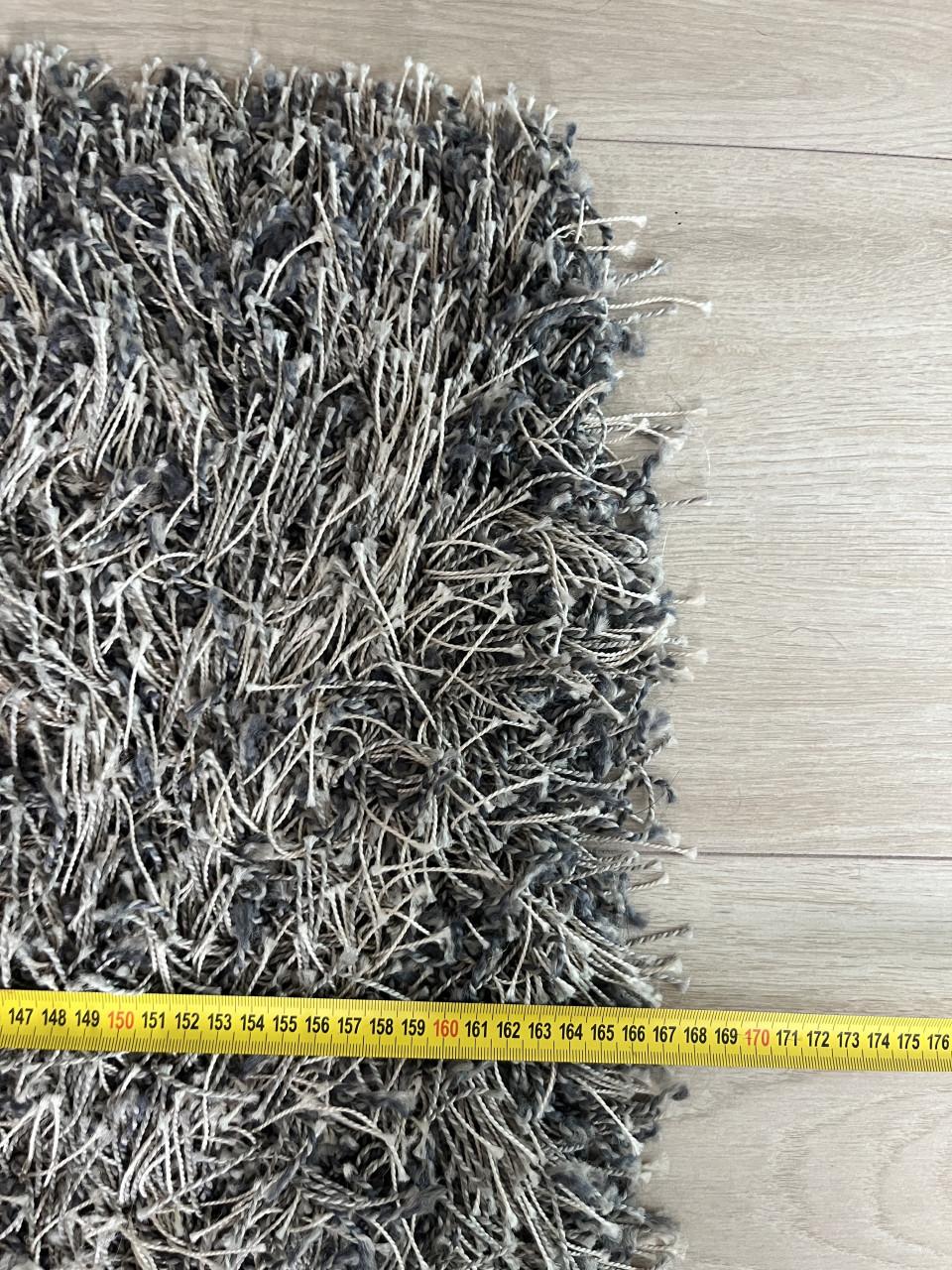 Hoogpolig licht bruin vloerkleed 160X230