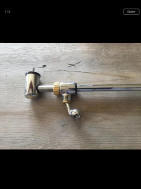 Zgan douche glijstang/houder van Damixa