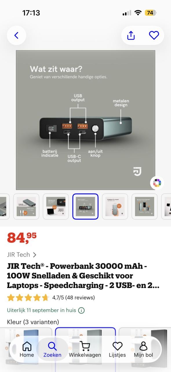 Z.g.a.n. powerbank 30.000mah