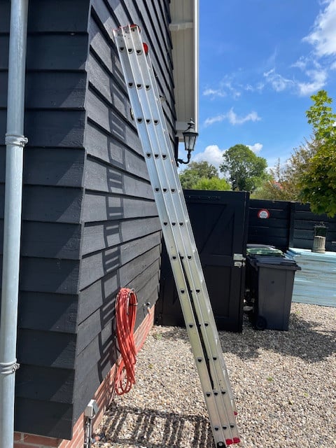 Ladder, 3 delig werkhoogte 8,50 mtr.