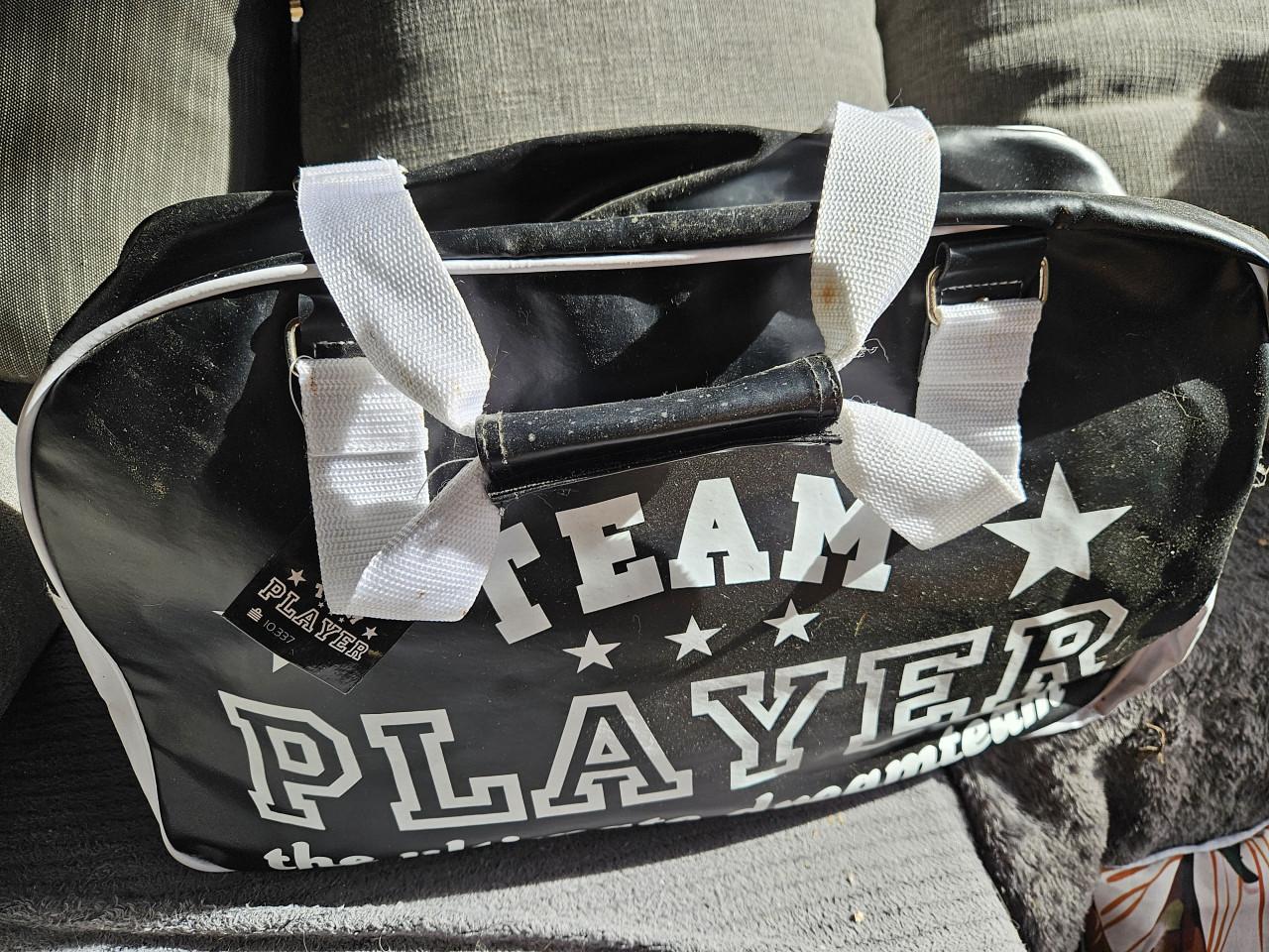 Team Player Sporttas - Zwart/Wit nog nieuw