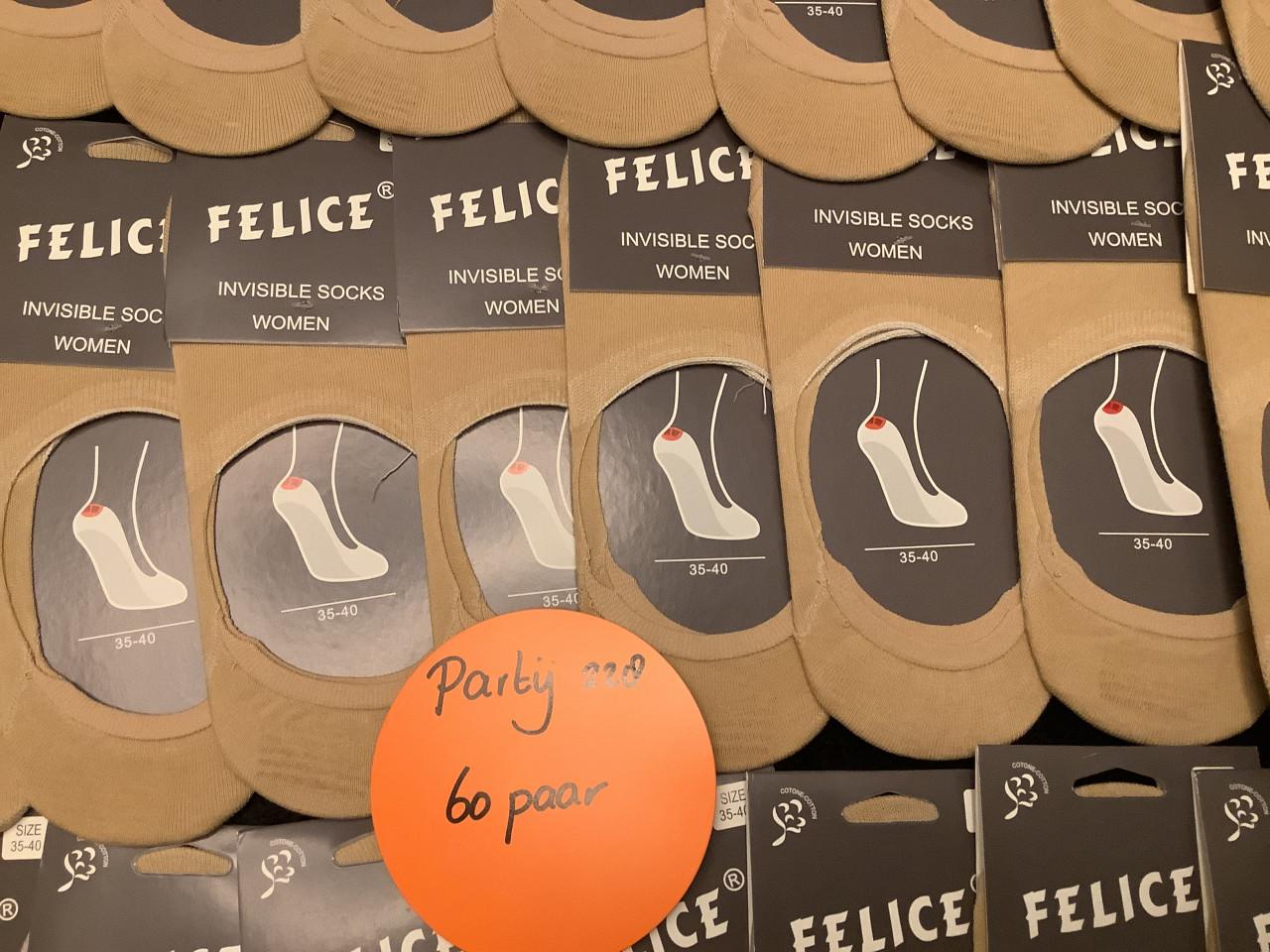 Partij onzichtbare sneakersokken. ( partij 228)