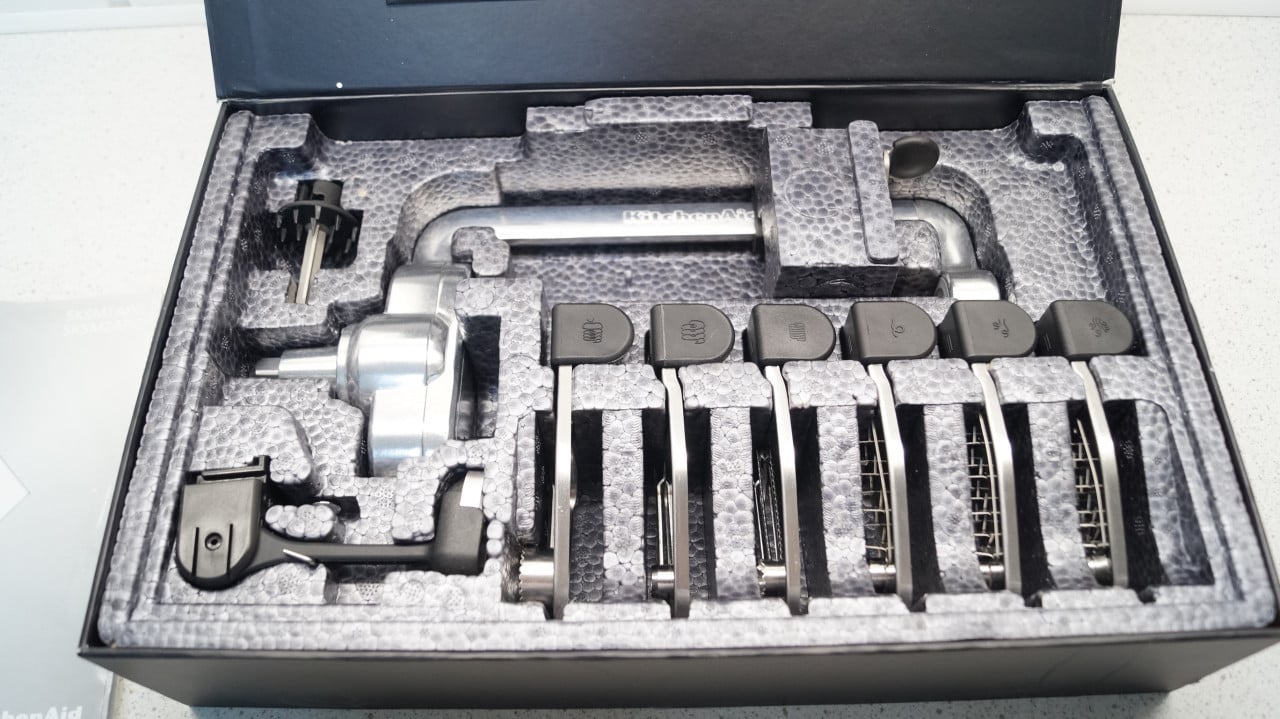 Spiraal plus pel schil accessoire voor Kitchenaid keukenmachine.