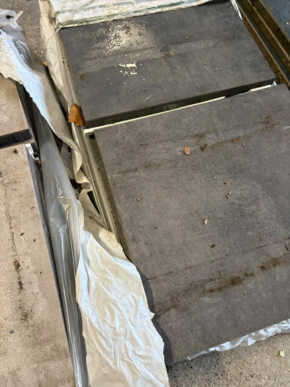 Partij keramische tegels Cerasun 60x60x4 antraciet