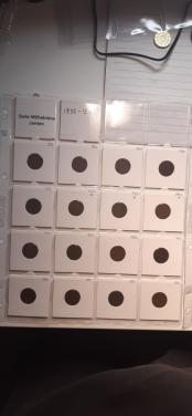 Serie wilhelmina munten 1 cent.