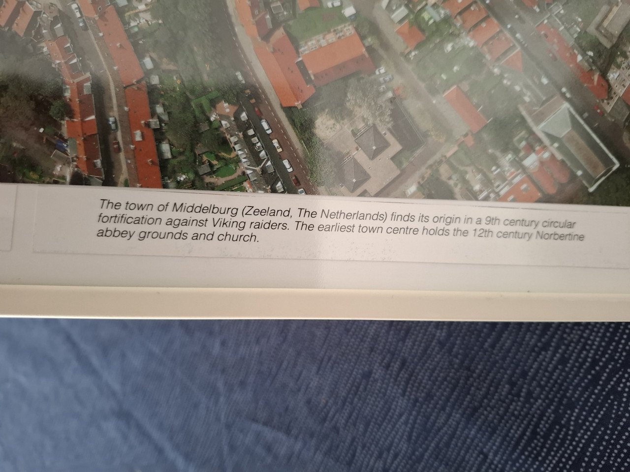 Luchtfoto van centrum Middelburg - ± 1980 genomen tijdens de Stadhouder fee