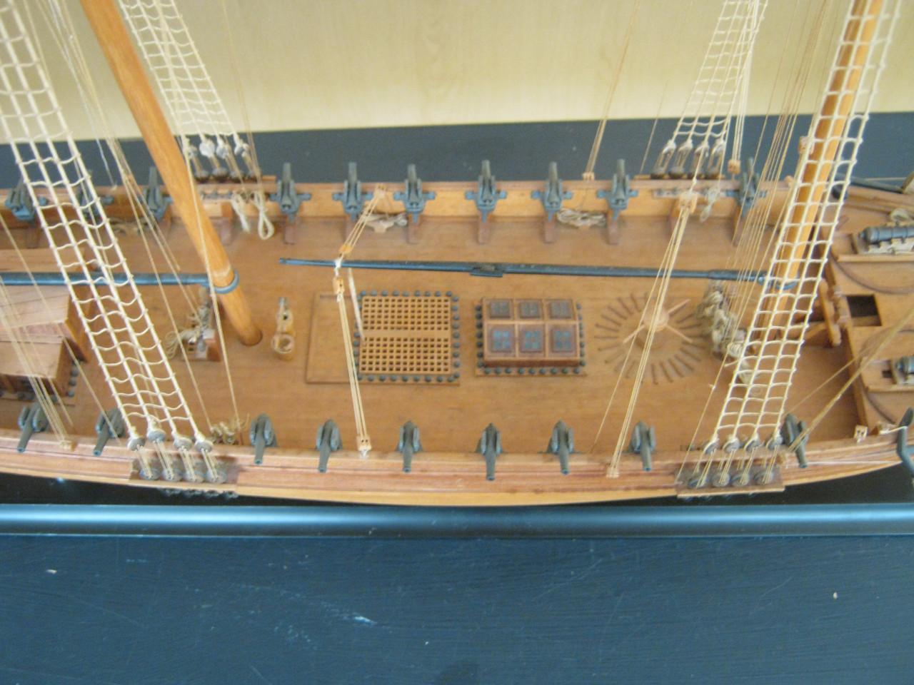 Scheepsmodel Franse brik.