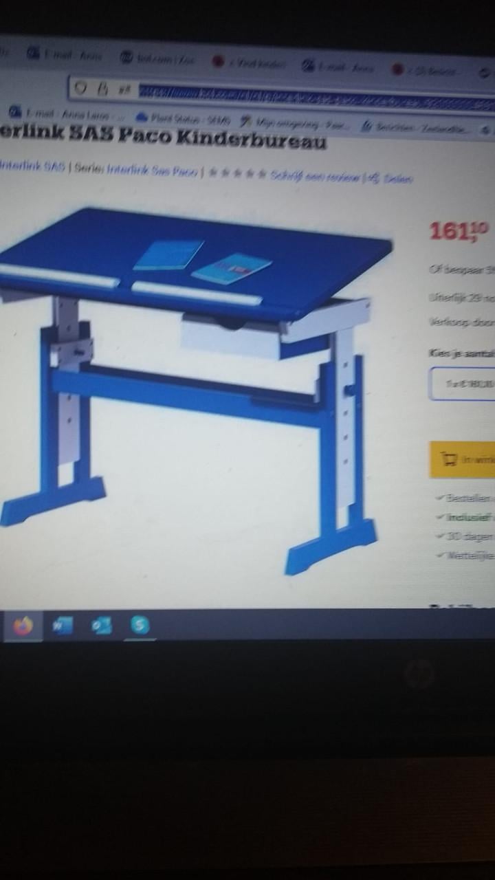 Kinderbureau verstelbaar merk Tectate