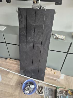 Radiator 50x120cm zwart.