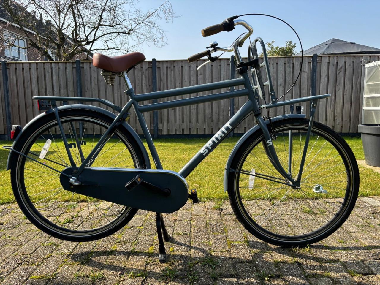 Spirit transportfiets heren, nieuwe binnen- en buitenbanden