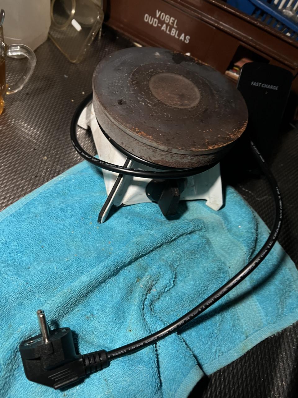 Vintage krachtige elektrische kookplaat 1200W