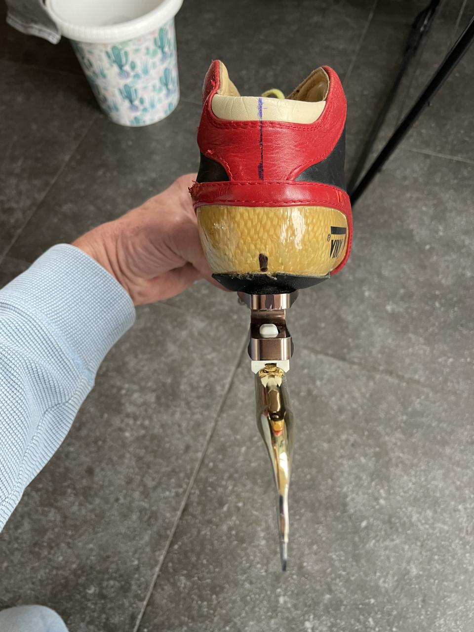 Viking Gold maat 43 met Maple Twin laser T-bone klapschaatsen