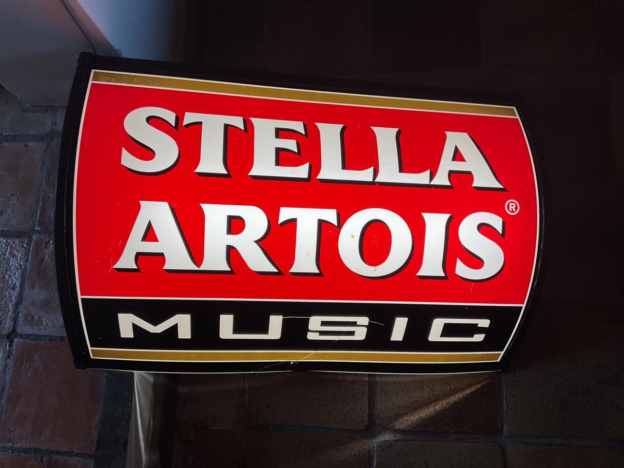 Stella Artois Music lichtreclamebord