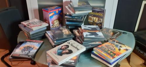 Dvd,s banaanen doos vol