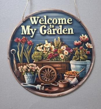 Houten Welcome Borden  NIEUW