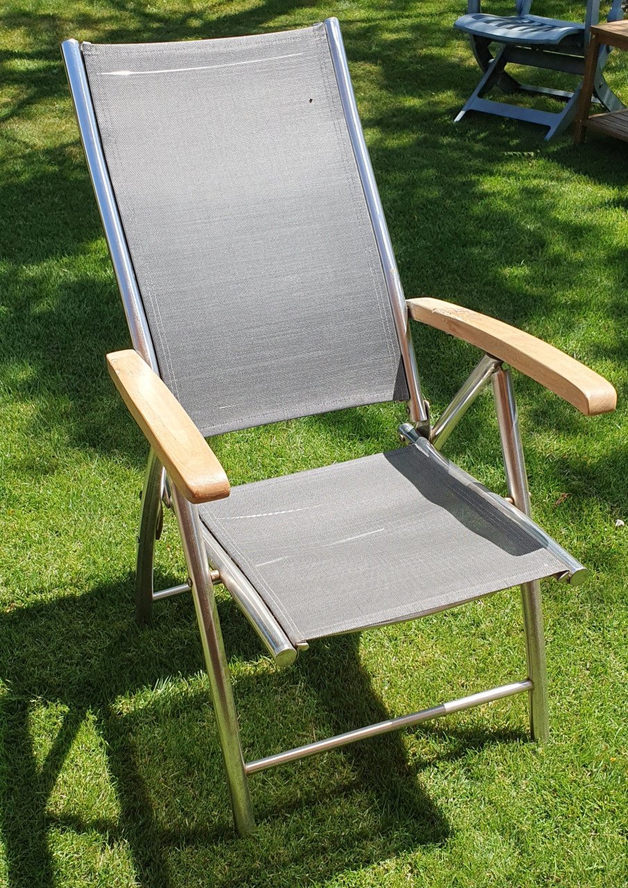 4 tuinstoelen rvs