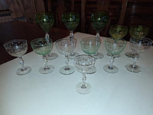 Diverse kristallen glazen