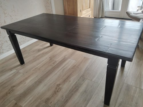 Massief houten eettafel