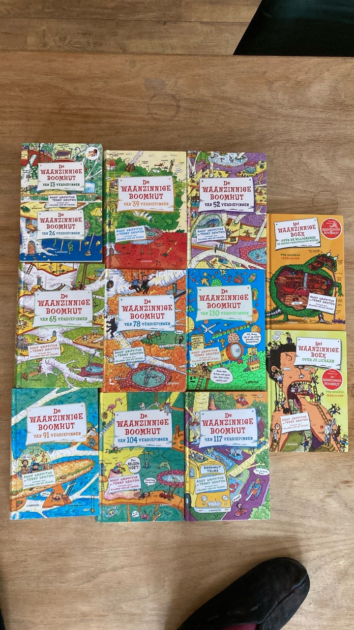 Waanzinnige boomhut 1 t/m 10 + 2 andere waanzinnige boeken