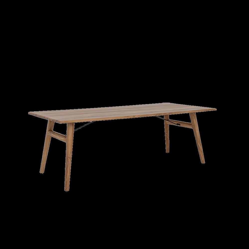 MOOIE EETKAMERTAFEL VAN ACACIAHOUT, DIVERSE MATEN