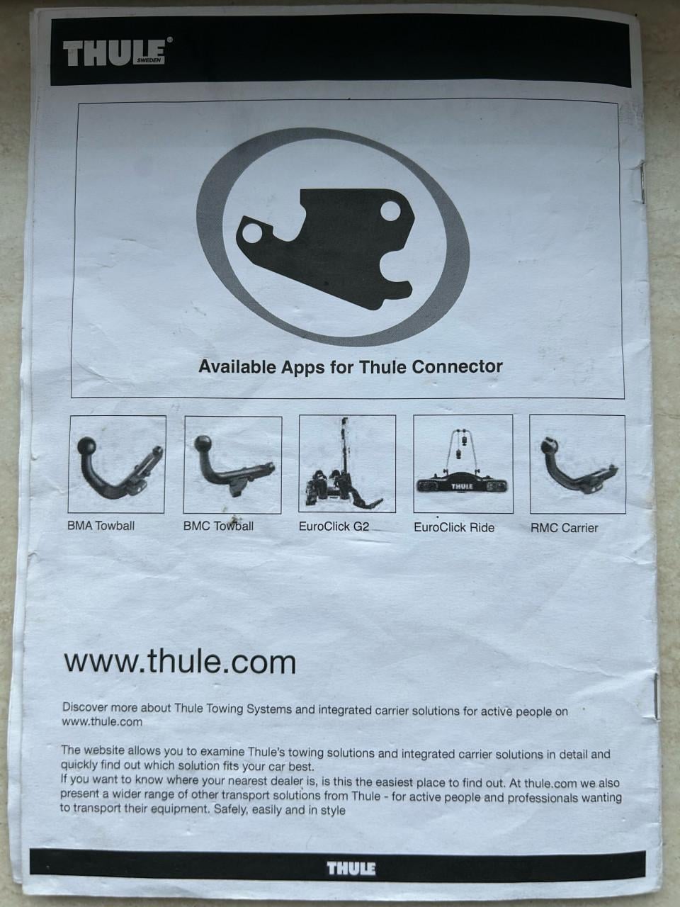 Thule EuroClick Ride fietsendrager - Zo goed als nieuw