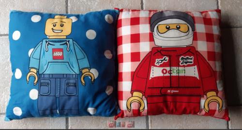 Lego sierkussen Formula 1 minifiguur Octan rood of blauw met minifiguur