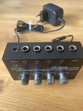 4-kanaals stereo koptelefoon amplifier