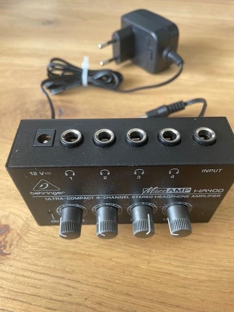 4-kanaals stereo koptelefoon amplifier