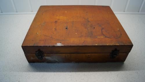 Snij en autogeen branderset in houten kist.