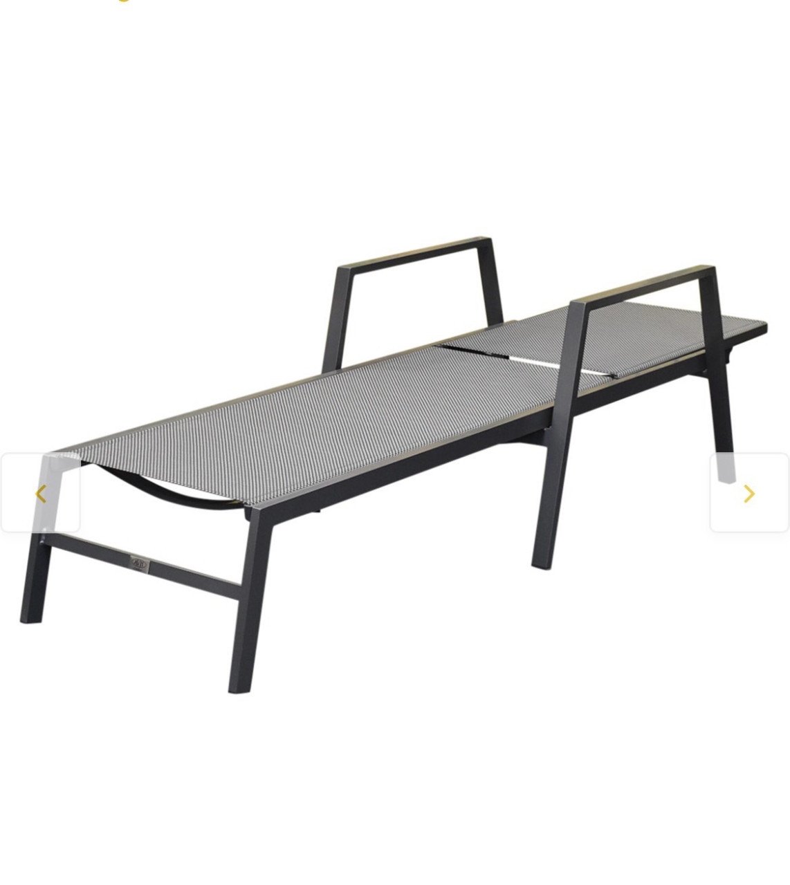 Set van 2 aluminium uitklapbare lig stoelen