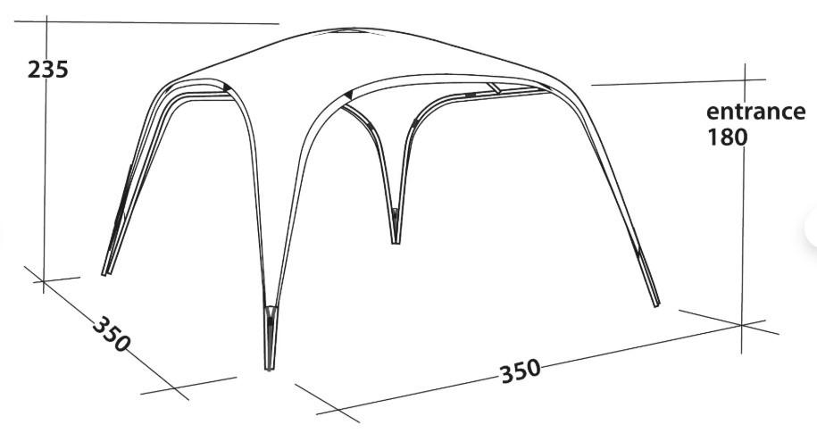 Outwell Event Lounge L + 2 Side Walls Party Tent