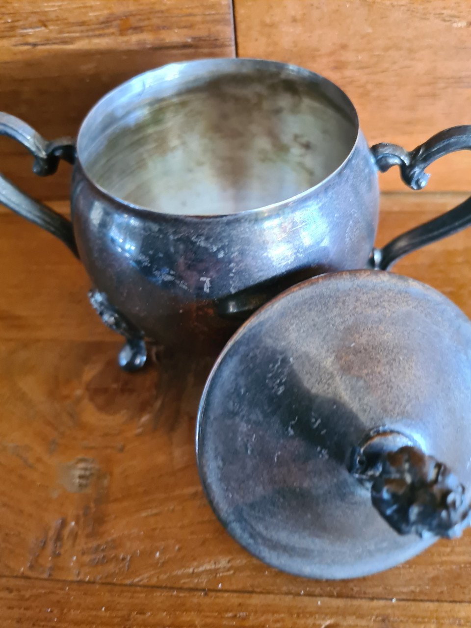 Vintage suikerpot van Leonard Silver