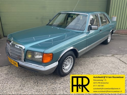 Mercedes-Benz S-klasse w126 petroleum groen