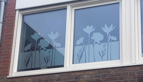 Bloemen folie - 90x35 cm