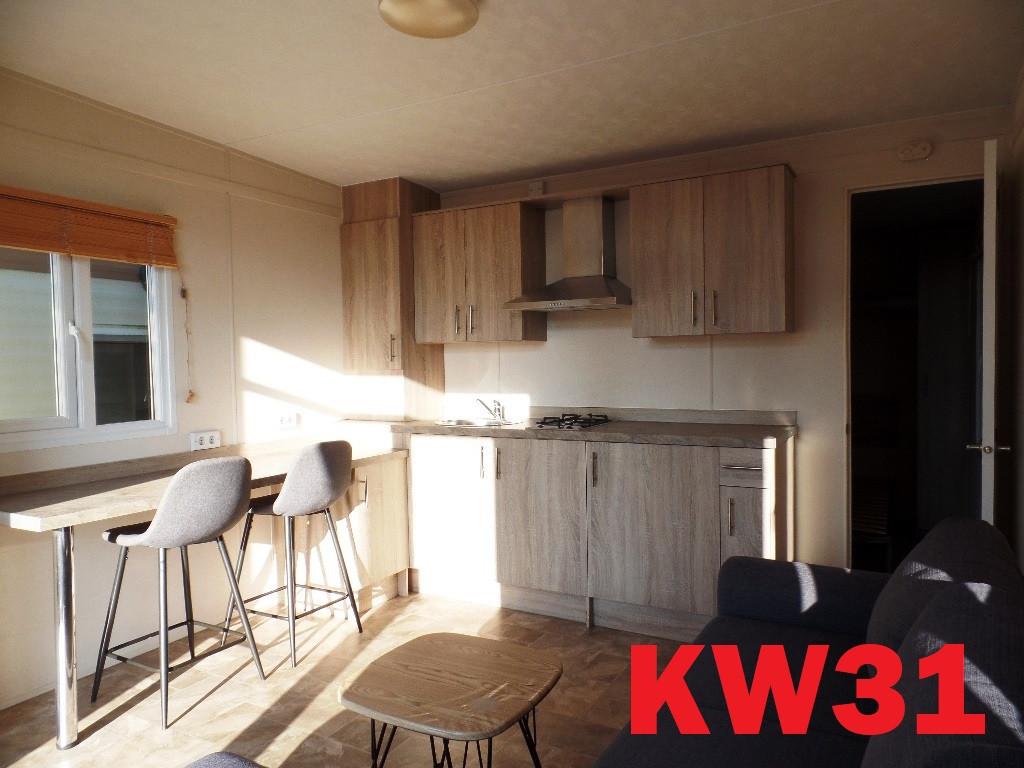 Div. modellen compacte stacaravans en chalets 1 of 2 slaapkamers te koop