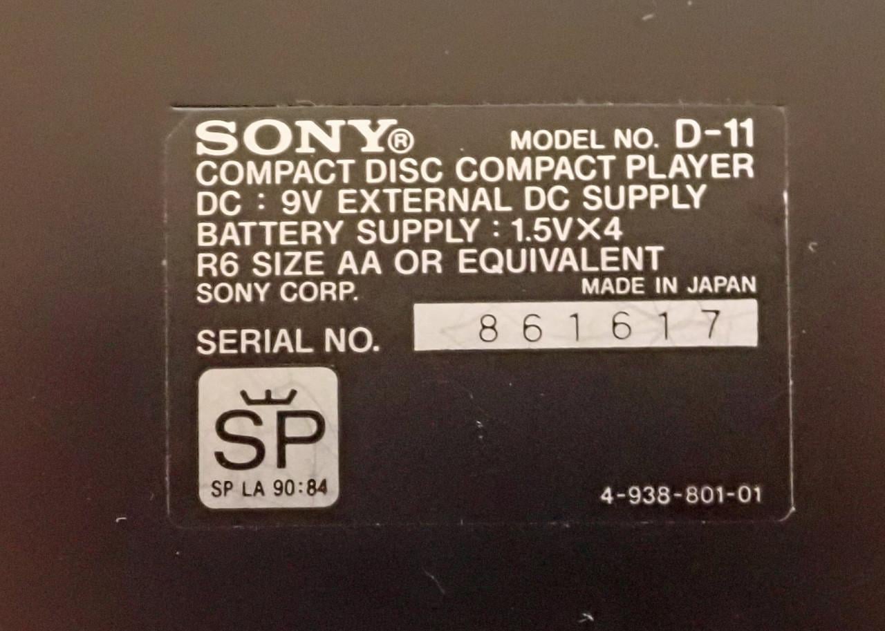 SONY Discman D-11