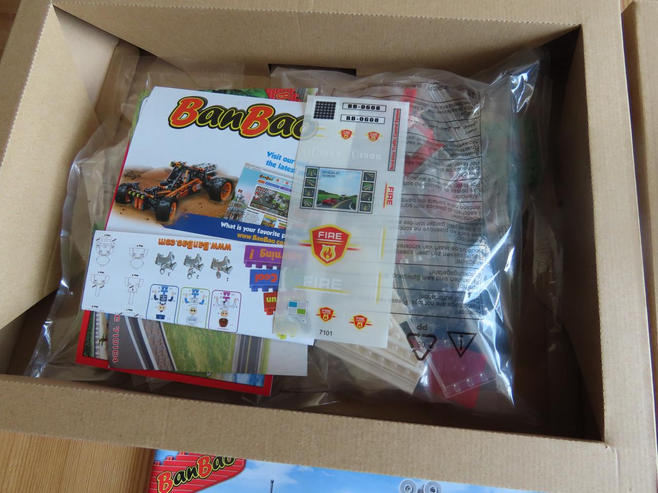 Banbao lego brandweerstation nieuw in doos