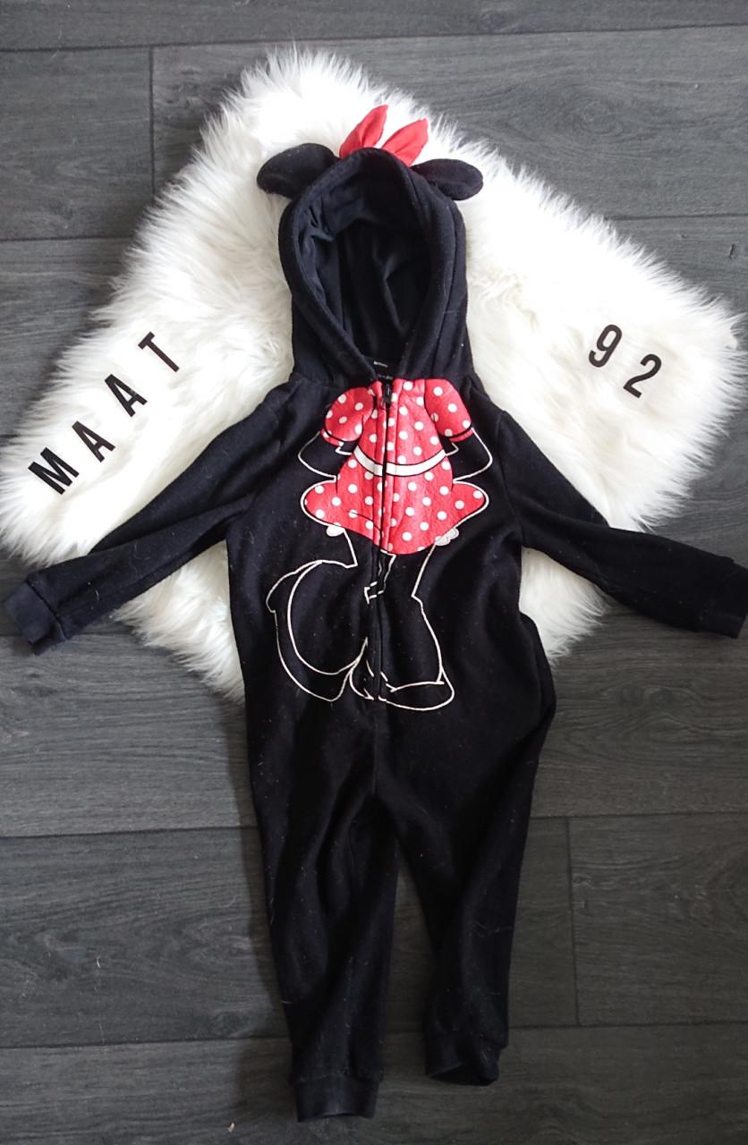Onesie Minnie Mouse zwart rood maat 92