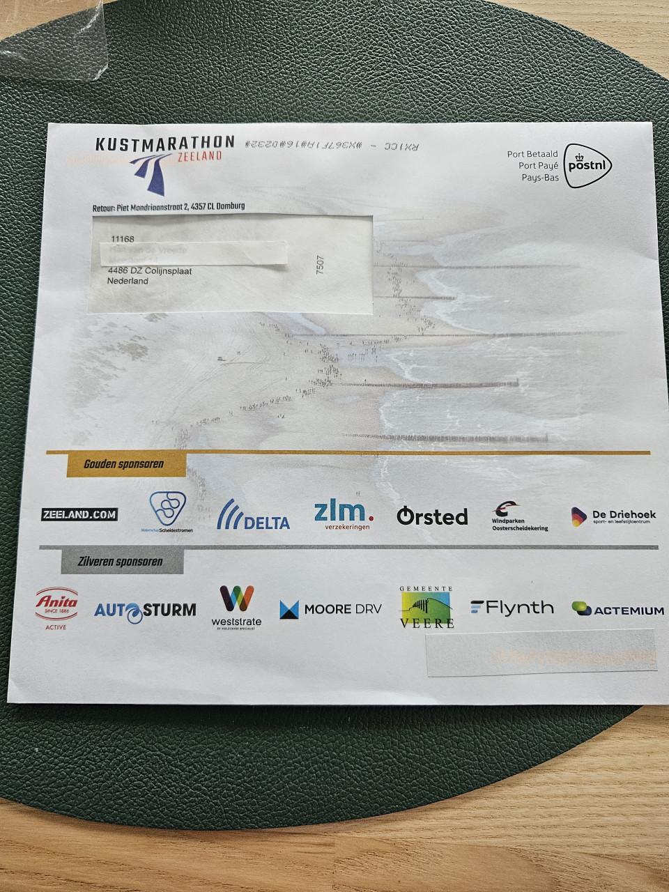 Startbewijs Wandelmarathon Zeeland