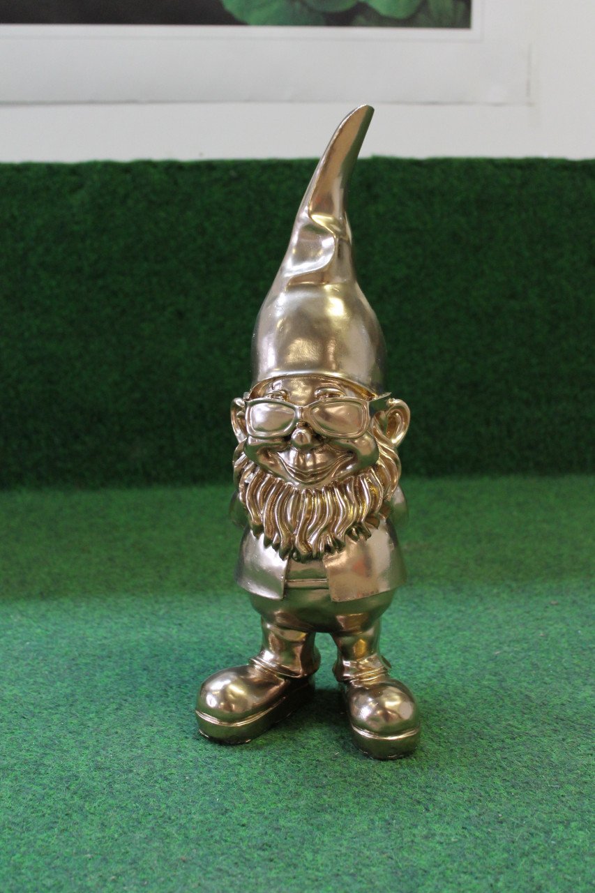 Kabouter wit met gouden zonnebril