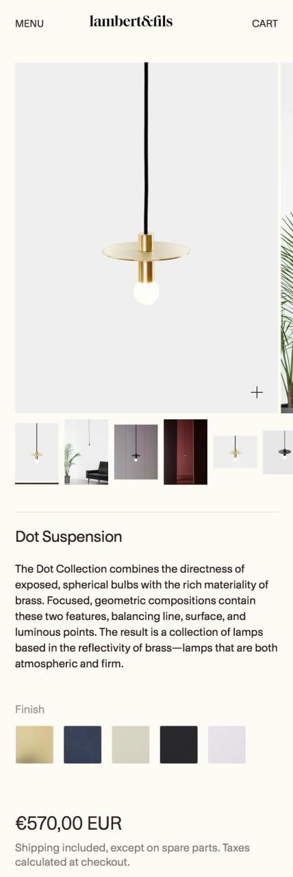 Lambert &file design lamp