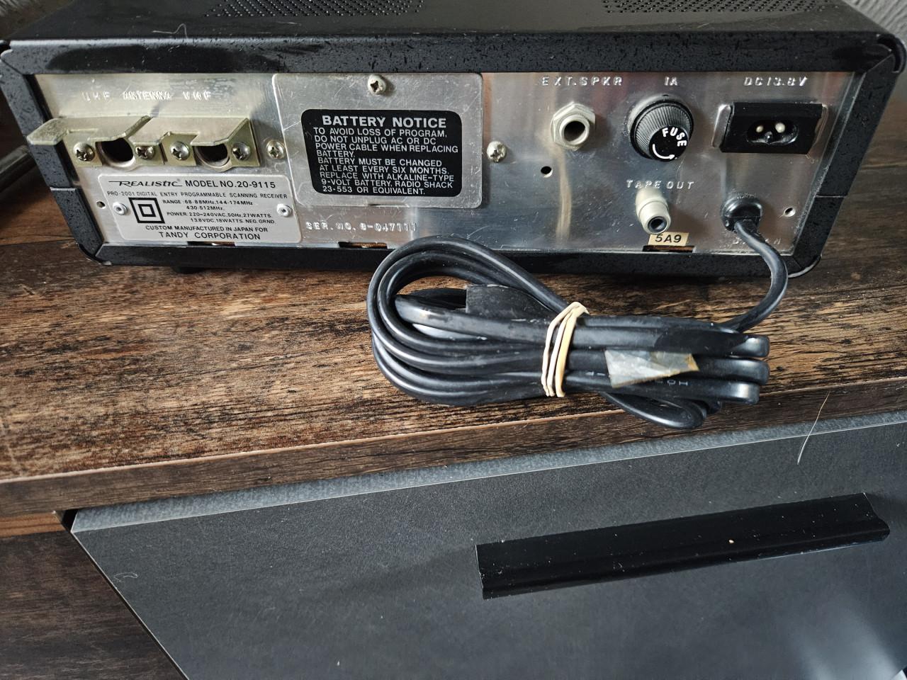 Werkende mooie Realistic PRO-2001 Digitale Scanner Ontvanger